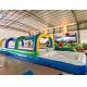 Commercial Inflatable Water Slide With Pool Single Lane Inflatable Water Slip Bouncy
