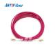 Lc To Lc Om4 Duplex Fiber Optic Pigtail Patch Cord Fast Transmission Speed