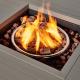 42 Inch Rattan Plaiting Rectangle Tabletop Fire Pit CE