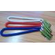 Non-slip coiled colorful lanyard tethers with stainless steel clip for dental promotion