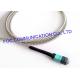 MPO Armored Multimode Fiber Optic Cable Cord OM3 MM 50/125um 12 Core