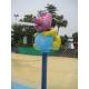 Water Playground Bear Spray Fiberglass Aqua Park Equipment , Custom Water Pool Toys