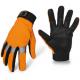 PU Leather Outdoor Sport Gloves For Climbing Sking Anti Impact Yellow