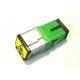 Single Mode Green Sc Fiber Optic Adapter With Retractable Metal Shutter