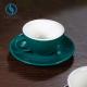 Oven Safe Colourful Porcelain Mugs Cup Saucer For Leisure Venues