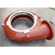 High Chrome Alloy OEM Slurry Pump Spare Parts Cr 27% In Red Color
