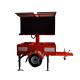 Green Environmental Protection Solar Power Mobile Led Display Screen Trailer For Cultural Square