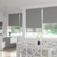 Manual Fabric Grey Day And Night Roller Blinds For Indoor Privacy Protection