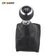 Custom Car Genuine Leather Boot Manual Speed 5 Gear Stick Shift Lever Knob For Audi A3 5/6