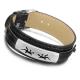 Tagor Stainless Steel Jewelry Super Fashion Silicone Leather Bracelet Bangle TYSR041