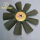 CAT330B Excavator Spare Parts Fan Blades 9 Blades 6 Holes For Engine Cooling