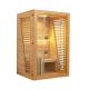 Wooden Steam Sauna 2 Person Size Indoor Traditional
