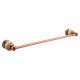 Hotel and Family Brass Bathroom Accessory Single Towel Bar With Boulder Handle