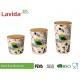 Customized Printing Bamboo Fiber Storage Box , Anti - Bacteria Melamine Food Containers