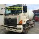 8 CBM Hino Used Concrete Mixer Trucks 25000 Kg Rated Load Manual Transmission