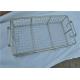 Stainless Steel Metal Wire Basket With Handle For Put Storage