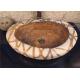 Marble Natural River Stone Vessel Sink / Stone Lavatory Sinks 40x40 CM