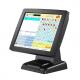15 Inch Black Waterproof Retail Point Of Sale Systems J1900 CPU For Restaurant And Cafe