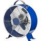 Blue Brushed Nickel Retro Metal Table Fan with Copper Motor 4 Feet CE GS