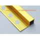 High Gloss Polished Gold Aluminium Square Edge Ceramic Tile Trim 10mm x 2m Length