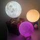 Blue tooth 3D Moon Lamp USB LED Night Light Moonlight Xmas Gift Touch Sensor Color Changing