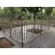 Iso 9001 Steel Picket Fence Wrought Picket Top Garden 6 Ft Tall Durable Prefabricated