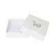 White Square Cardboard Jewelry Packaging Box 9x9x3.5cm For Bridal