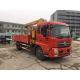 2120kg Durable heavy crane truck 5 ton Hydraulic Lifting / mobile telescoping boom crane