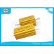 Dummy Load Wire Wound Power Resistor Gold 25W 10k Ohm Resistor For Transducer