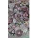 Semi Sheer Flower Sequin Embroidered Fabric For Women Fashion Dress