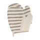 Stripe Body Scrubber Exfoliating Bath Gloves , Spa Body Scrub Mitts