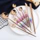 High Quality Stainless Steel Cutlery with Rose Gold Color  Wedding Banquet Flatware