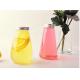 350ml Cute Oval Conical Disposable Juice Bottles Round Bottom Waterproof