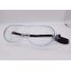 Custom Protective Safety Goggles White Frame Fits Over Existing Glasses
