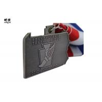 Square Custom Military Medals , Antique Tin Plating Zinc Alloy Medals For Awards