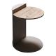 Antioxidant Hotel Coffee Table Iron With Wooden Top Side Table Rock Plate C Type Couch Side Table