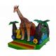Backyard Inflatable Jumping Castles , Commercial Inflatable Giraffe Combo