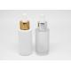 Custom White Frosted 30ml Essential Oil Bottles With Gold Silver Plastic Dropper Cap