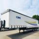 50T 40ft Curtain Side Semi Trailer With Mechanical Suspension