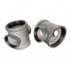 48mm 3 Way cast iron tee Pipe Fittings DN40 pipe clamp 3/4 1''hot dip galvanized three socket steel pipe fitting NPT BSP
