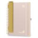 Large 10.38inch X 8.5inch Weekly Academic Planner Light Pink Hardcover