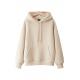 Soft fabric cotton rayon spandex hood with rope blank women hoodies
