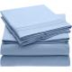 Solid Pattern Luxury 1800 Bedding Sheets Pillowcases Extra Soft Cooling Bed Sheets