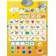 Children Education Plastic ABS board and paper Arabic Alphabet Chart for taking
