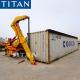 TITAN 40ft 37 tons hammer container lifter lift truck self loading trailer for sale