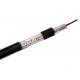 Digital TV CATV Coaxial Cable With Messenger , Standard Shield RG Type Coaxial Cable