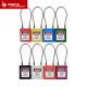 97.2G Safety Lockout Padlocks Red Color With Stainless Steel Wire Shackle