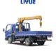 Articulated Boom Self Loader Crane 6 Tons With Working Basket And Hengli Hydraulic Valve