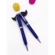 Best quality blue color metal engraving logo ball point pen
