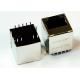 2301995-4 Vertical RJ45 Top Entry 180° Degree PCB Mounting 10Position for 1GB Ethernet